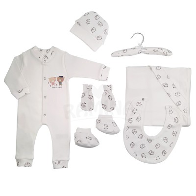 ست نوزادی7تیکه بیماستانی برند مادرکر طرح خرس MOTHERCARE